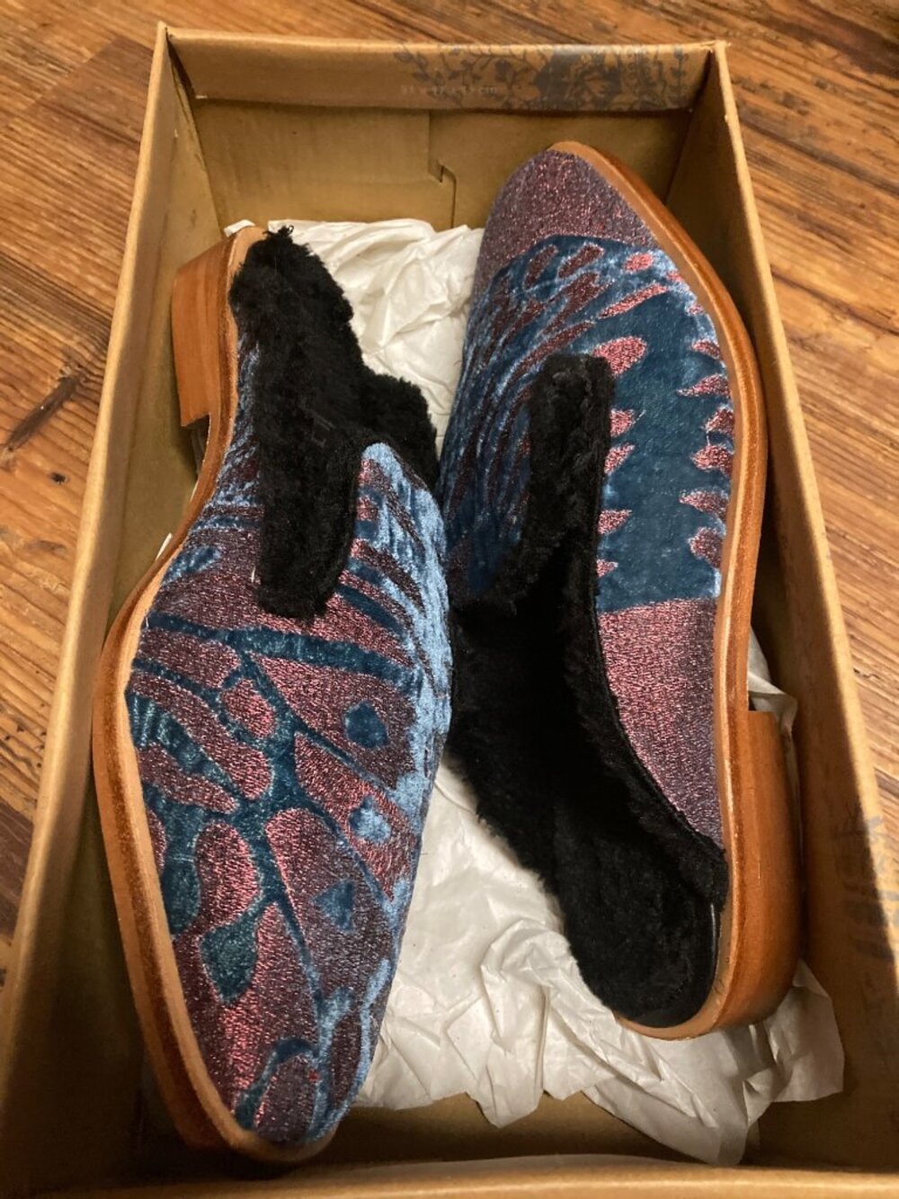 Free People Mules Shoe Butterfly Effect Size 9 US 39 EU Red New In Box - Picture 4 of 12